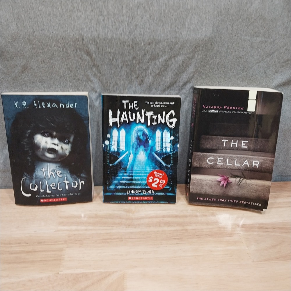 Scholastic Adult Horror Book Bundle The Collector The Haunting The Cellar